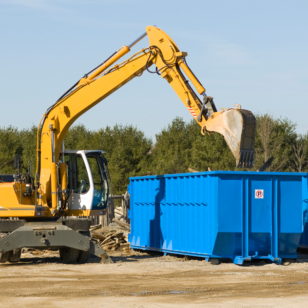 can i pay for a residential dumpster rental online in Merced County CA